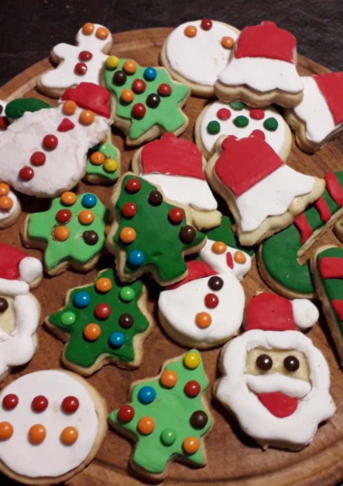 Una foto de Galletitas navideñas forradas 🎄💕
