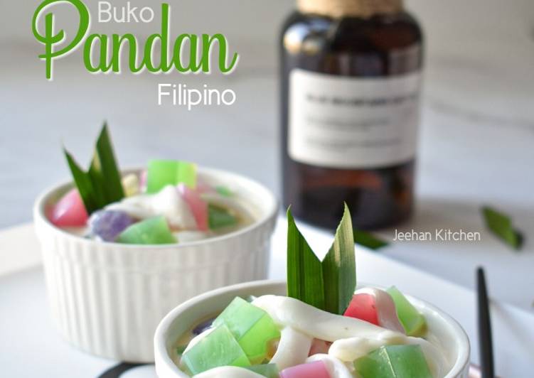 Langkah Langkah Buat Filipino Dessert /Buko Pandan Filipino yang Cepat