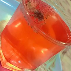 A picture of Rooh afza drink.
