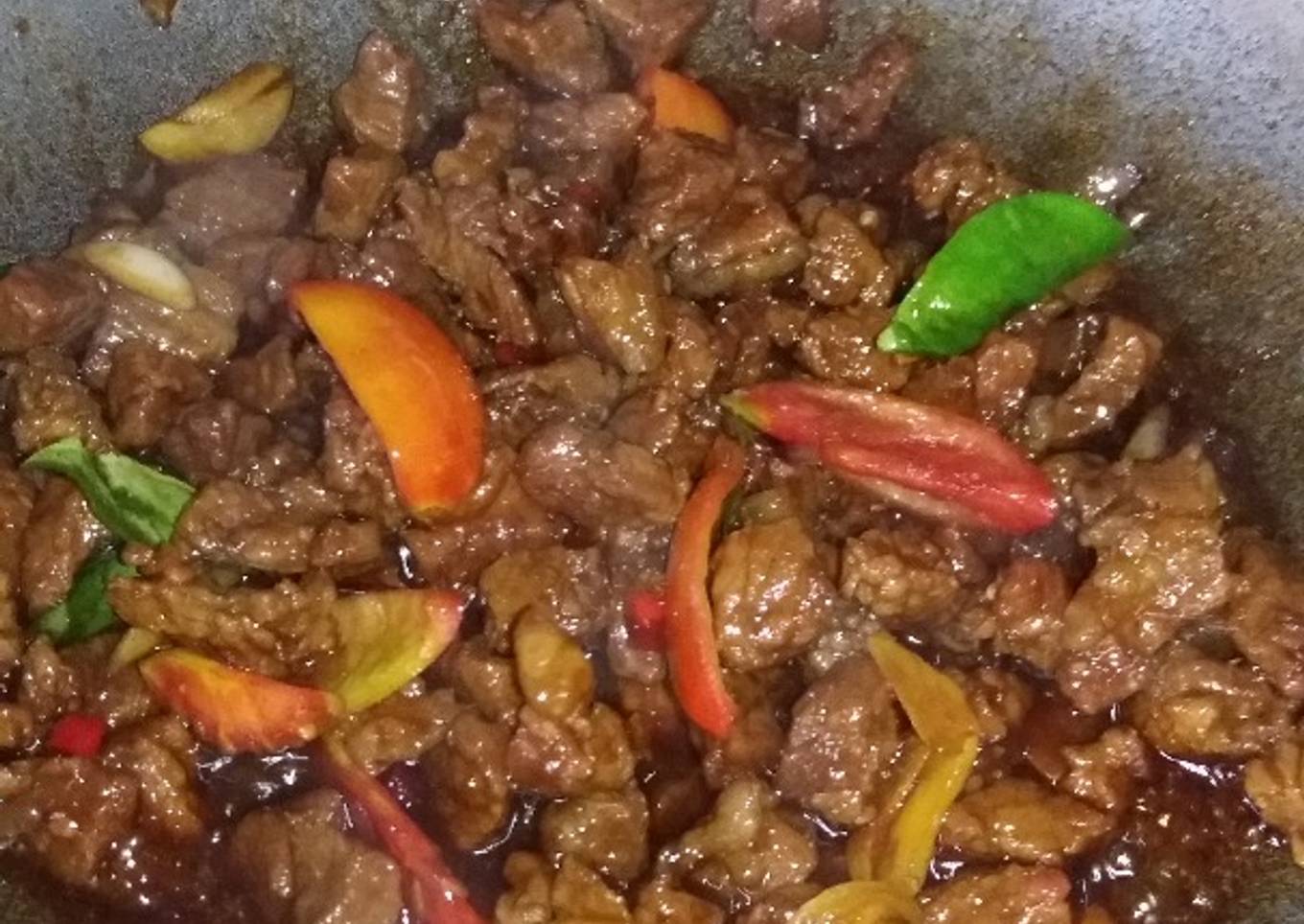 Sate goreng sapi