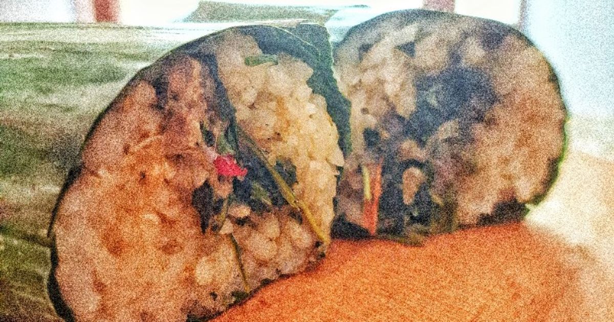 Nasi Bakar Gila (Udang Bayam Pedas)