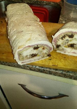 Una foto de Arrollado de pollo agridulce