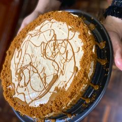 A picture of Lotus cheesecake.