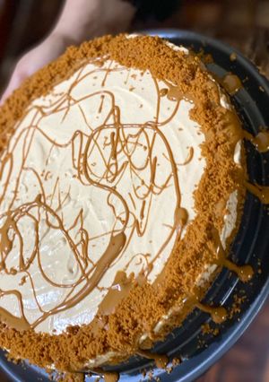 A picture of Lotus cheesecake.