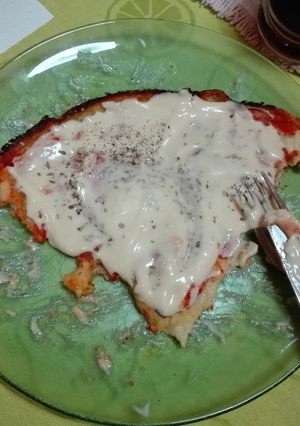 Una foto de Pizza vegana SIN GLUTEN