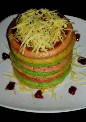 Foto resep Tricolori Pancake