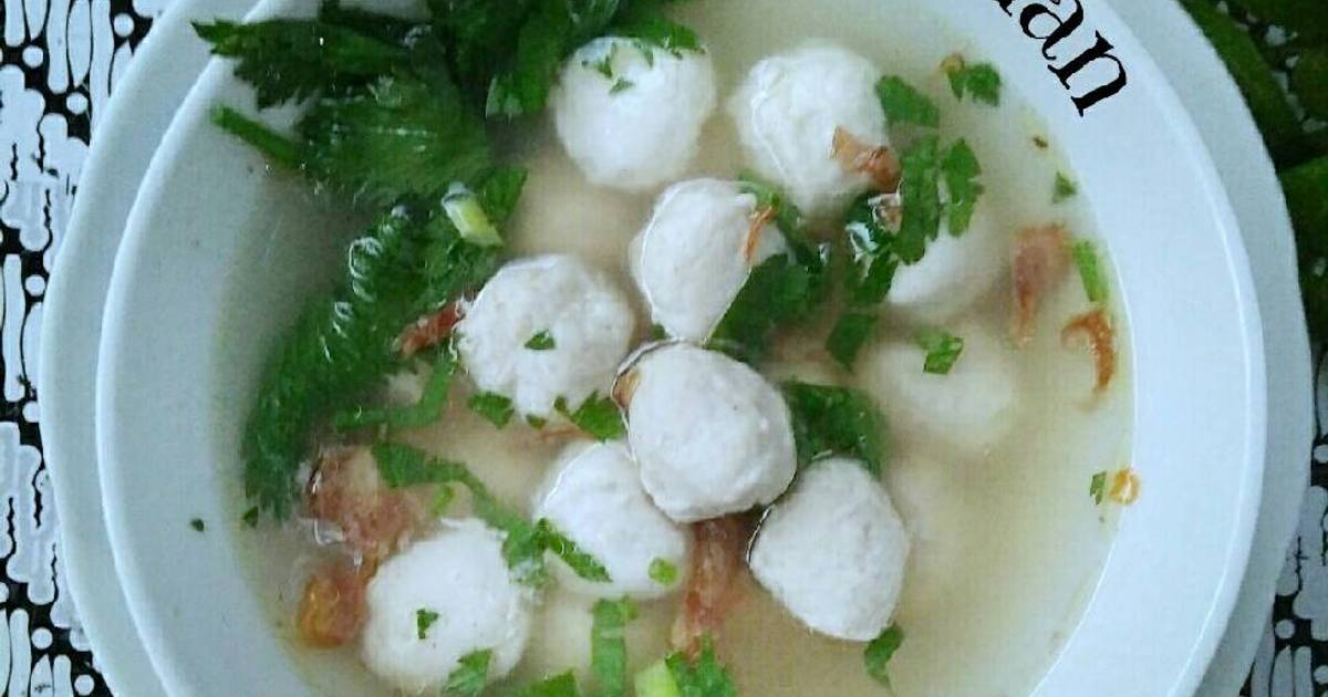 Resep Bakso Ayam Homemade Spesial Oleh Aning Han Cookpad