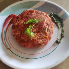 A picture of Vegetable pancakes.