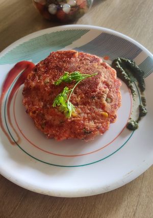 A picture of Vegetable pancakes.