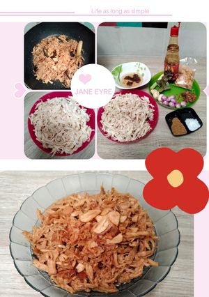 Foto resep Ayam suwir krawu khas gresik