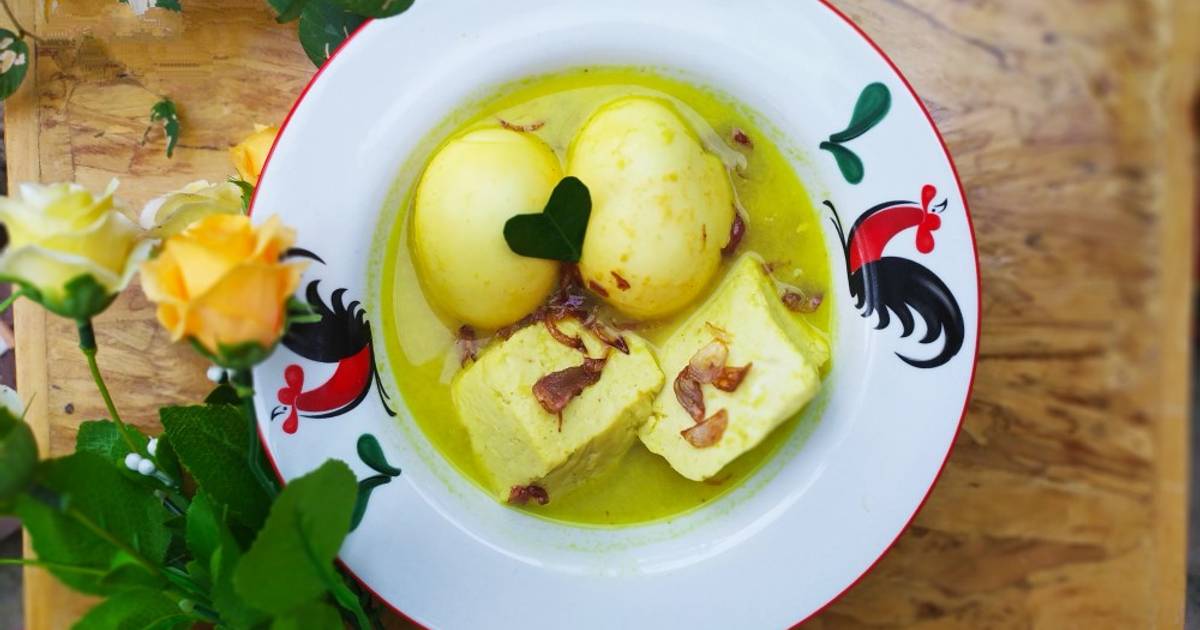 30 resep opor tahu telur enak dan sederhana ala rumahan ...