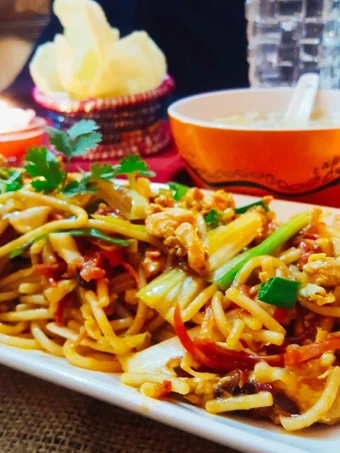 Recipe Chicken chow mein the Awesome  You can take Joss in your mouth