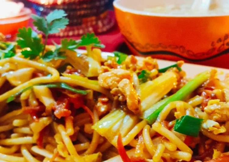 Recipe of Jamie Oliver Chicken chow mein