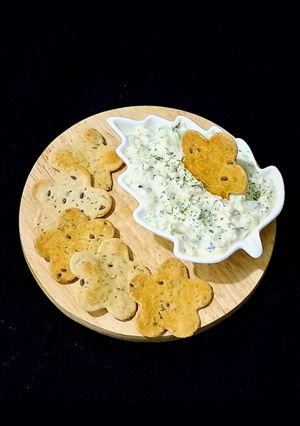 عکسی از دستور دیپ سیب زمینی و تخم مرغ شویدی😋 (شام آسان)
