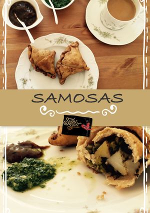 A picture of Samosas.