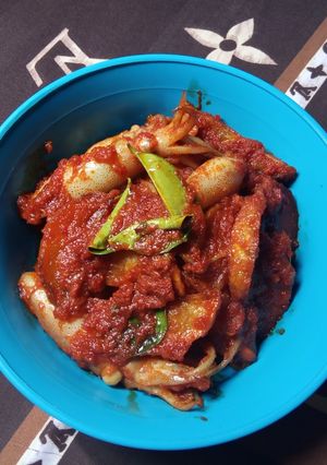 Foto resep Cumi kukus kentang balado