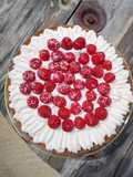 Tarte framboise mascarpone & PALET BRETON