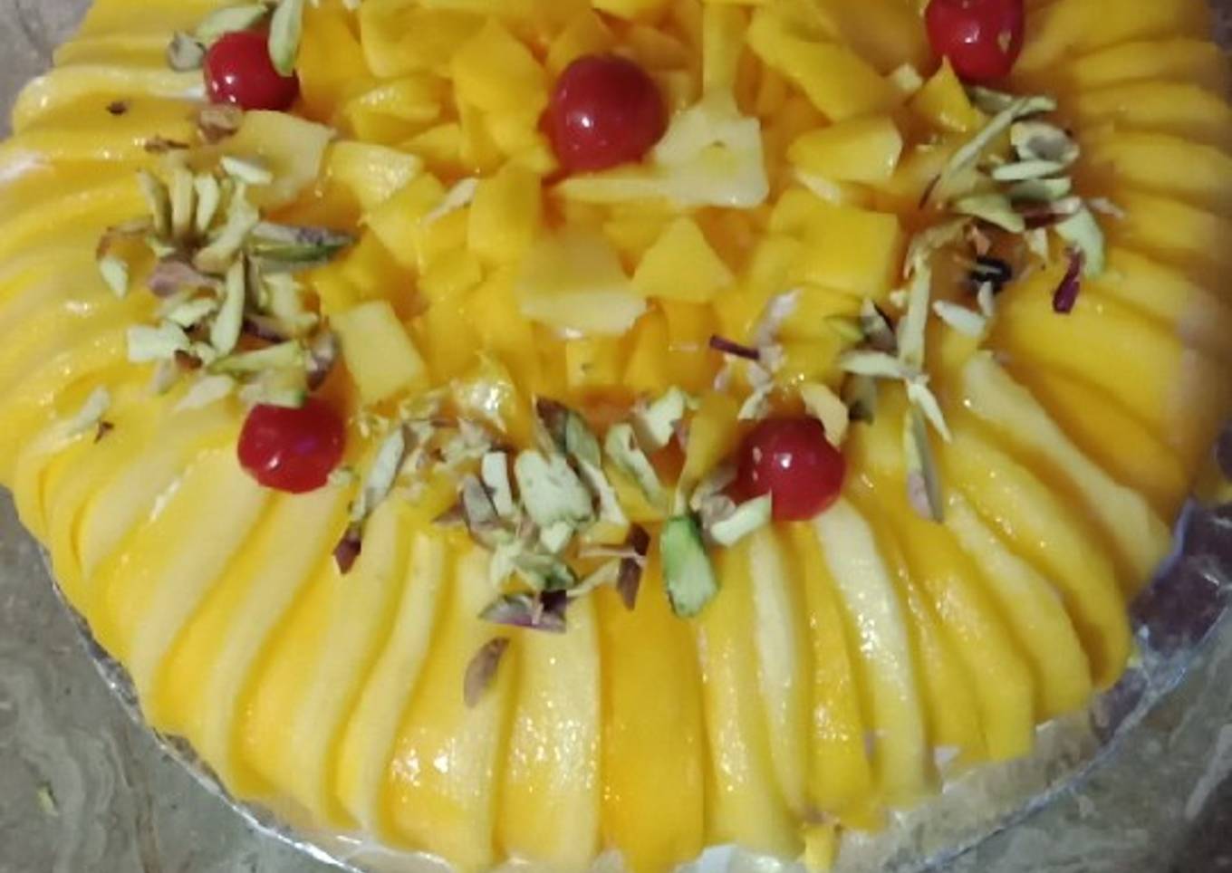 Mango tres leches Cake