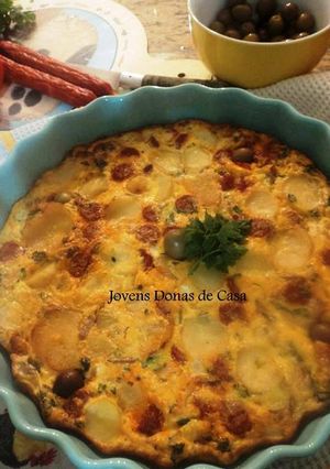 Foto de Tortilha no forno