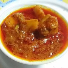 Dahi aalu ki sabji A picture of Dahi aalu ki sabji.