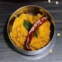 Coconut & red chilli chutney A picture of Coconut & red chilli chutney.