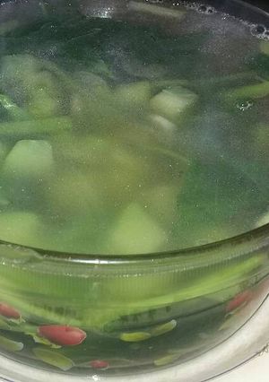 Foto resep Sayur bayam labu siam