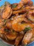 Udang goreng mentega ala resto seafood halal