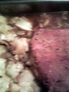 A picture of baked corned beef®.