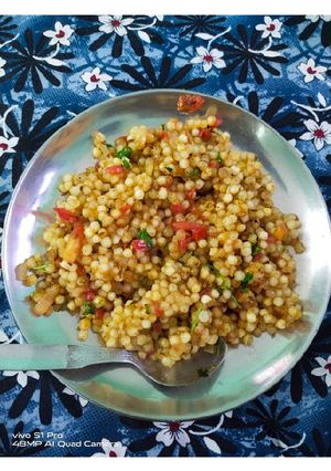 A picture of Sabudana khichdi.