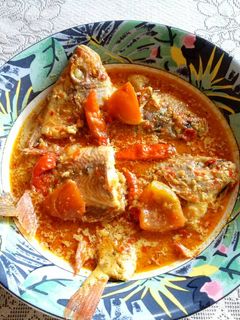 Foto resep Gulai ikan kakap merah pedas
