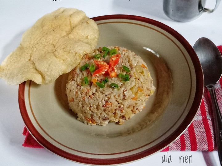 Cara Gampang Menyiapkan Nasi Telur Kornet Sayuran dgn Panci Serbaguna / Magic Com, Bikin Ngiler