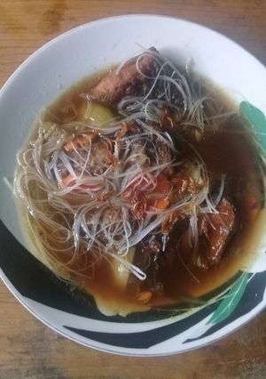 Foto resep Ikan gabus masak kecap (sup ikan gabus)