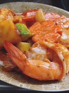 รูปของ ผัดเปรี้ยวหวานกุ้ง