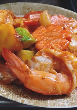 รูปของ ผัดเปรี้ยวหวานกุ้ง