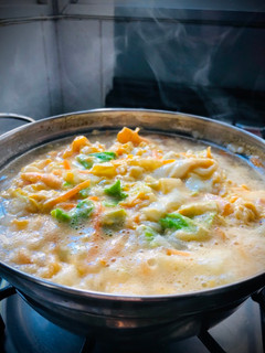 Una foto de Risotto para enfermos Japonés OZIYA🇺🇾🇯🇵おじや