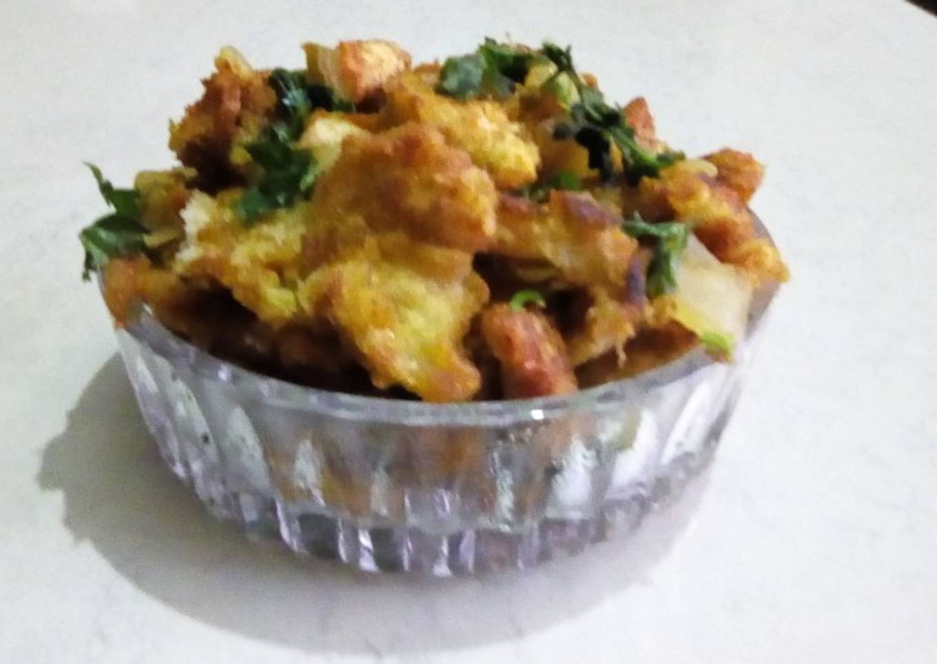 Masala bread upma