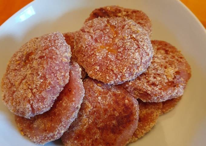 Mini hamburger di patate e cavolfiore viola