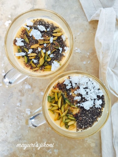 A picture of Mango Coconut Smoothie #Coconut Tamarind Contest.