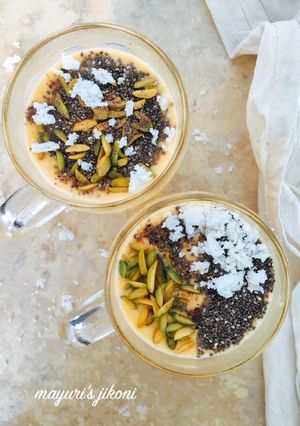 A picture of Mango Coconut Smoothie #Coconut Tamarind Contest.