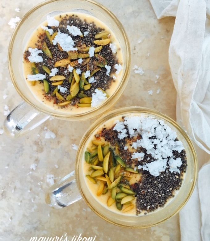 A picture of Mango Coconut Smoothie #Coconut Tamarind Contest.