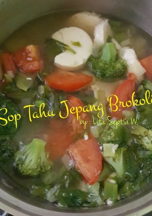 Foto resep Sop Tahu Jepang Brokoli