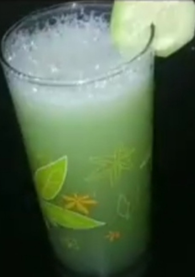 A picture of Cucumber juice🍹.