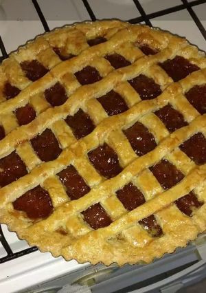 Una foto de Pasta frola de membrillo