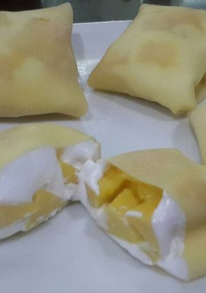 Hình của món Bánh Crepe xoài.