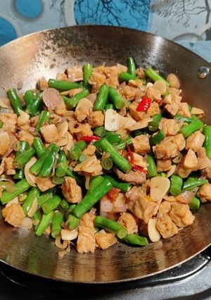Foto resep Tumis Tempe dan Kacang Panjang