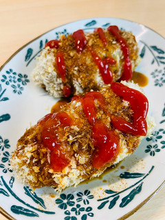碎肉排｜過熱水蒸氣烤箱微波爐 的食譜成品照片