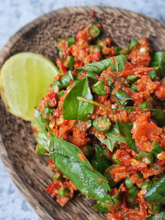 Foto resep Resep Sambal: Sambal Pencok Kacang Panjang