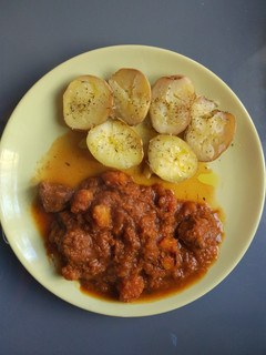 Una foto de Carne estofada con calabaza