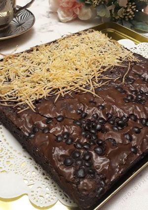 Foto resep #35. Brownies Shiny Crust (2 telur, tanpa mixer)