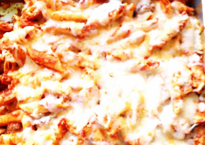 Penne and Meatball Casserole Recipe